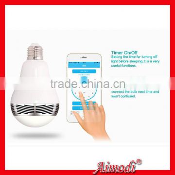 2015 Hotsale led bulb with bluetooth speaker for mobile phone samsung iphone