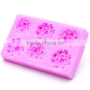 Six pcs daisy silicone fondant mold