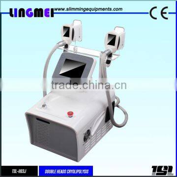 High effective double cryo heads new cool fat freezing instrument