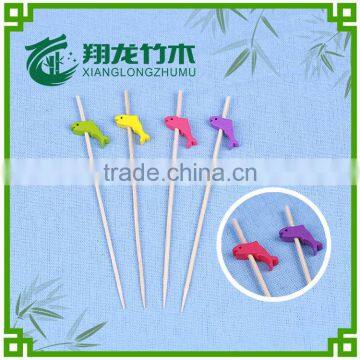 Decorative fruit toothpicks /stick with fish logo