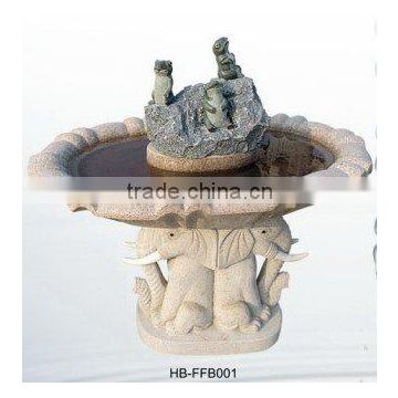 Granite outdoor water fountains with carved