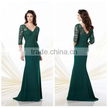 elegant chiffon long sleeve sequin casual green evening dress