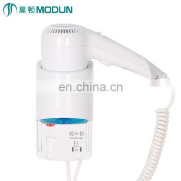 CE wall mount 1100w hot selling 220V 110V hotel hair dryer with shave socket