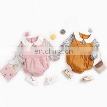 Baby jumpsuit spring and autumn long-sleeved newborn clothes floral baby jumpsuit autumn and winter romper romper baby clothes