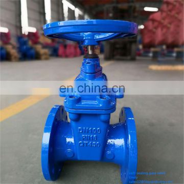 Manual Flange End Soft Sealing DIN F4 Standard Gate Valve With Hand Wheel For Water