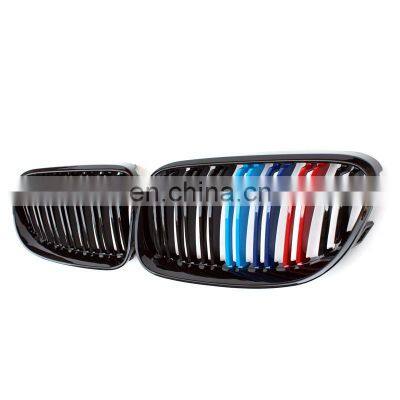 Fit for BMW 3 series E92 E93 front grill M color glossy black dual line kindly bumper grill M style 2010-2013