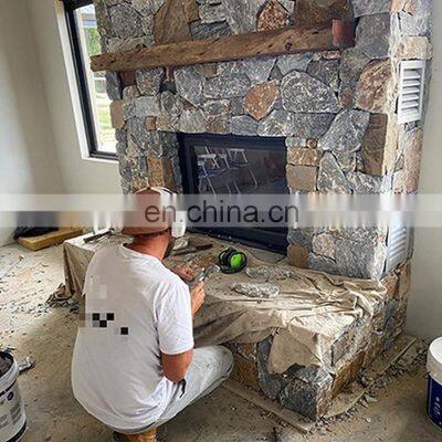 outdoor house garden external building material stone effect slate wall stone cladding block tiles