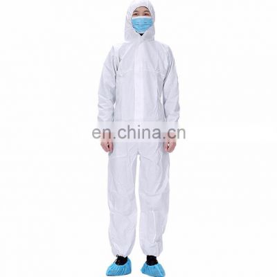 Wholesale Disposable Coverall Isolation Coverall Suit PP Microporous Coverall Work wear with Hood