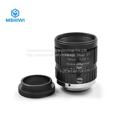 5MP F1.6 C Mount Camera Lens 2/3