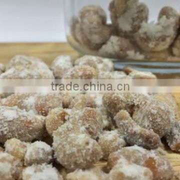 Cashew coated with coconut powder and sugar