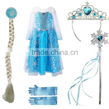 New arrival frozen elsa crown gloves for carnival party with cheap price GL2014