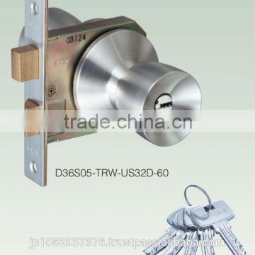 Japanese high quality knob with door lock cylinder for sale
