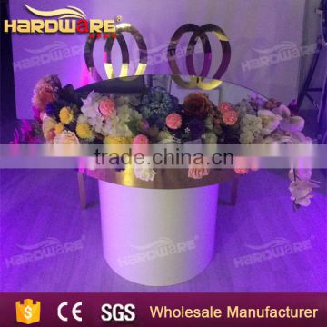 stainless steel fram round wedding cake table made in china