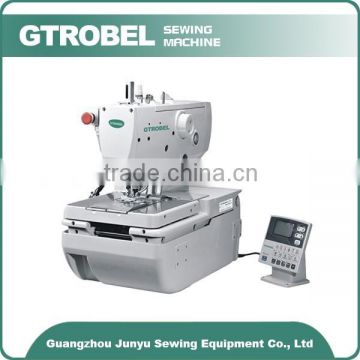 making jeans cotton pants and working wear button holing sewing machine