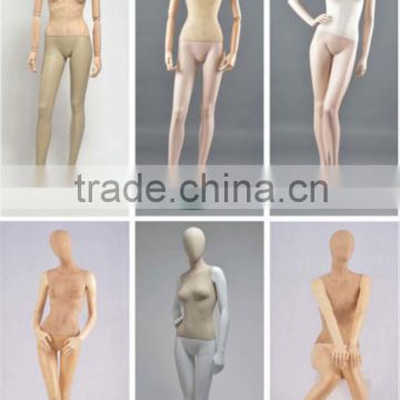 fabric dress form mannequin with wooden arms