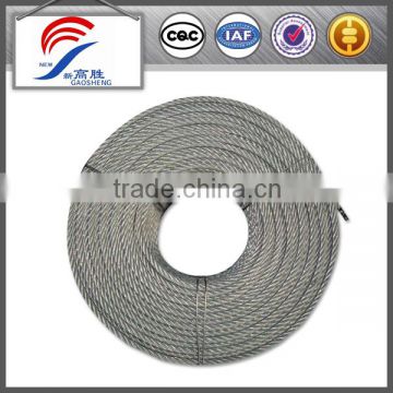 6x7+FC High Quality ungalvanized steel wire ropes