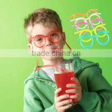 Popular funny plastic glasses drinking straw