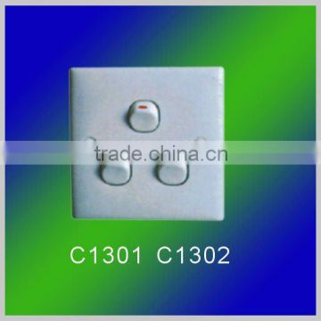 clipsal pc plate copper connector 3gang1way wall switch
