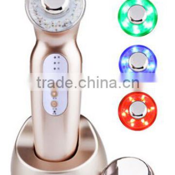 keyword Portable home use facial massage machine with 3 changeble handles