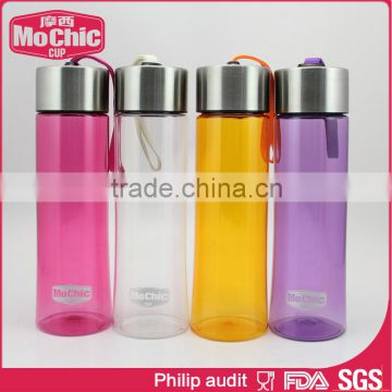 Mochic 400ML transparent plastic water bottle / outdoor water bottle/ plastic sports water bottle