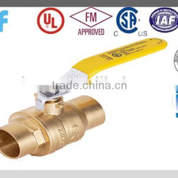1/2"-- 4"Forged Solder Full Port Sweat Brass Ball Valve with CSA certificated