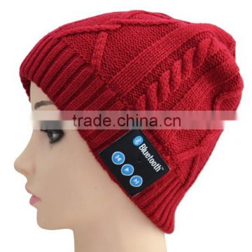 Outdoor Sports Bluetooth Beanie Hats with MP3 Player for Adults Winter Hats