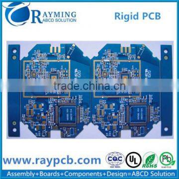 Blue Soldermask Panel pcb Hole in Pad