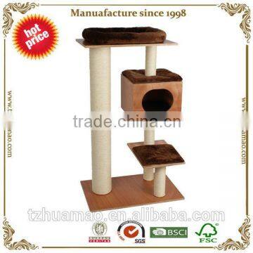 Huamao eco-friendly pet products &cat tree with cushion