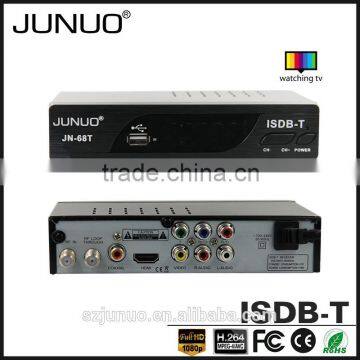 JUNUO china factory 2016 OEM new quality full hd strong tuner mstar Argentina tv decoder set top box isdb-t