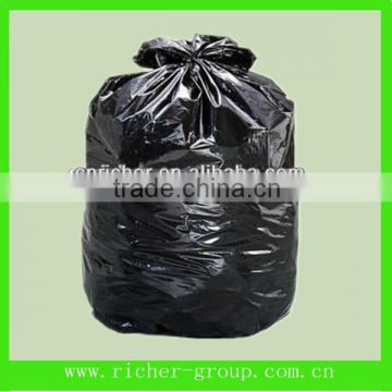 Black huge refuse plastic trash bags