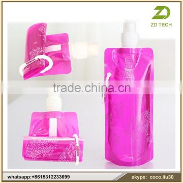 Low price unique plastic foldable sport water bottle ZDS1742
