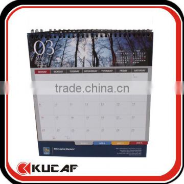Custom Printing Kraft Promotion Table Calendar 2015