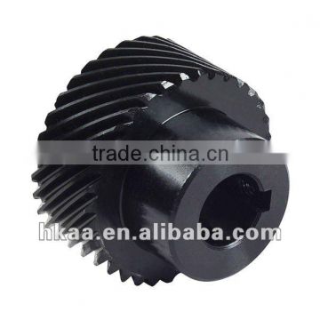 OEM Spur Gears/Helical Gears/Pinion gears, small high precise black oxide steel helical gear,prefessional gear factory