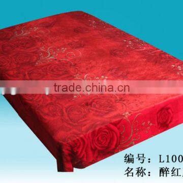 Wholesale 100%Polyester super soft Coral Fleece Blankets NO.1465