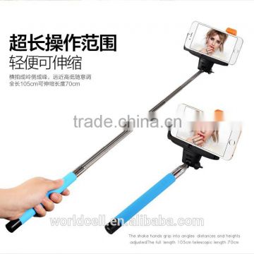 the newest design colorful mobel phone wireless bluetooth selfie stick