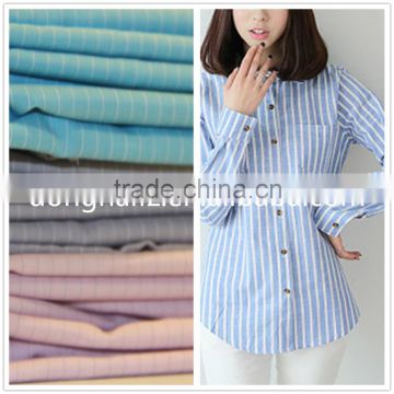 Wholesale textile polyester cotton yarn dyed shirting fabric