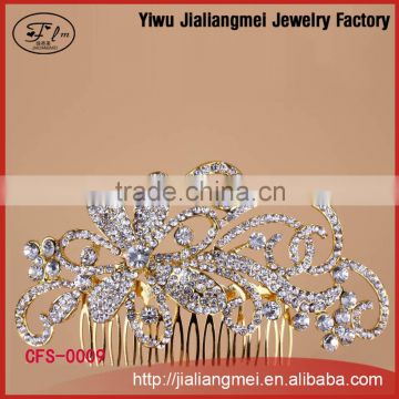 Gold alloy fashion jewelry, mini comb fork!!!!!!!!!!!