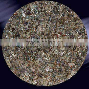 Gemstone Abalone Seashell Round Coffee Table Top