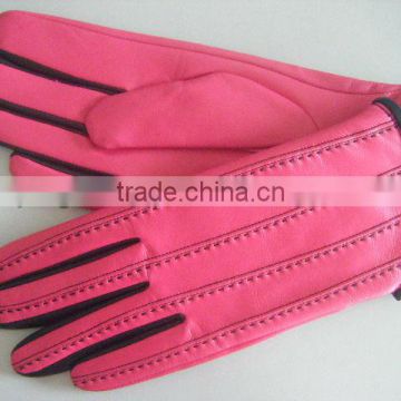 leather gloves/pu gloves with Snake Pattern