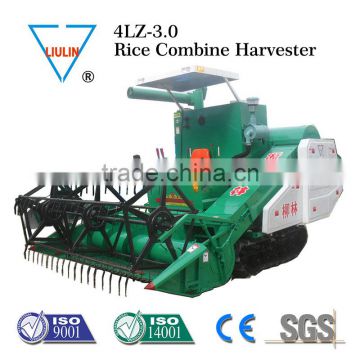 easy to use Full-feeding rice wheat combine harvester 4lz-3.0