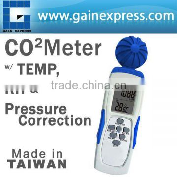 Portable Digital Carbon Dioxide (CO2) Meter with Temp. RH & Pressure Correction Made in Taiwan
