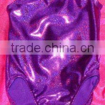 Gymnastics Leotard Babies, Toddlers, Girls in Purple Twinkle holographic