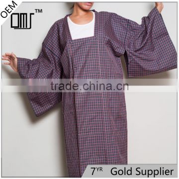 newest style Jacket with squared neck Haori Full Textured Yarn Dye Silk kimono