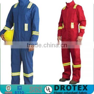 Fireman Suit Coveralls with Reflective Tape NFPA2112 FR Striped Coverall