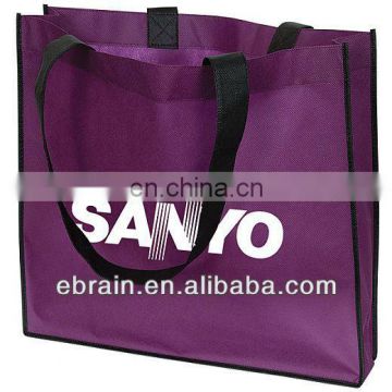 purple eco friendly bag for food package,reusable shopping bag