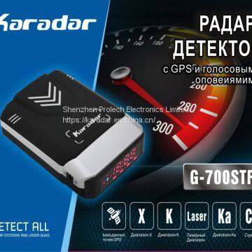 Gold radar detector car speed camera detector with full band detection X/K/Ku/ Laser / Strelka