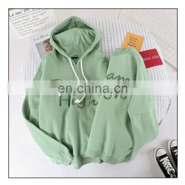 Hot Wholesale Fashion Ladies Girls Women's Embroidery Casual Oversized Hoodie