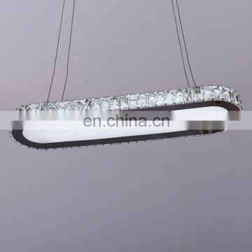 Led dining room chandelier simple modern creative bar counter lighting stainless steel wire cutting lights