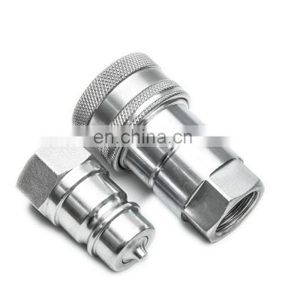 1/2 inch ISO7241-1 series A standard hydraulic quick couplers double shut-off quick couplings