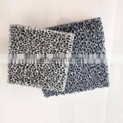 OEM casting silicon carbide foam ceramic filter alumina ceramic foam filter plate